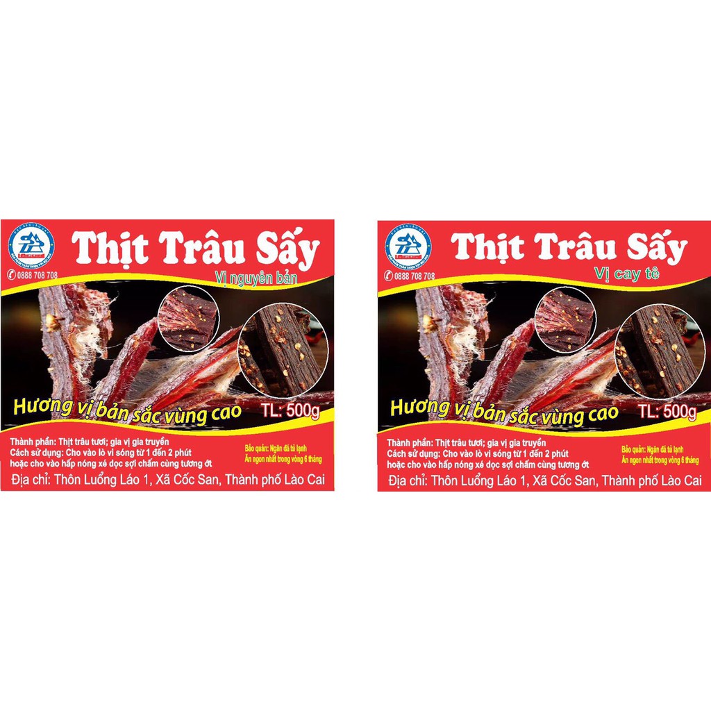 Thịt trâu sấy Đặc sản Tây Bắc