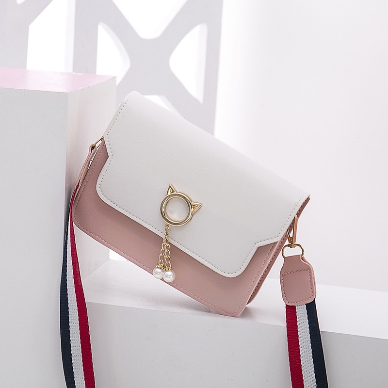 Túi xách nữ, túi đeo chéo khuyên mèo trẻ trung năng động, mẫu được yêu thich nhất màu hè năm 2022