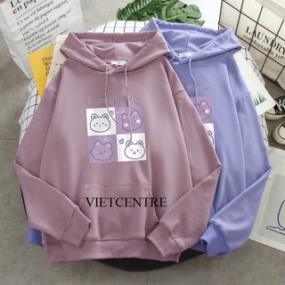 Áo Khoác Hoodie LUCKY BEAR Form Rộng Tay Dài Unisex Hot Trend - VIETCENTRE