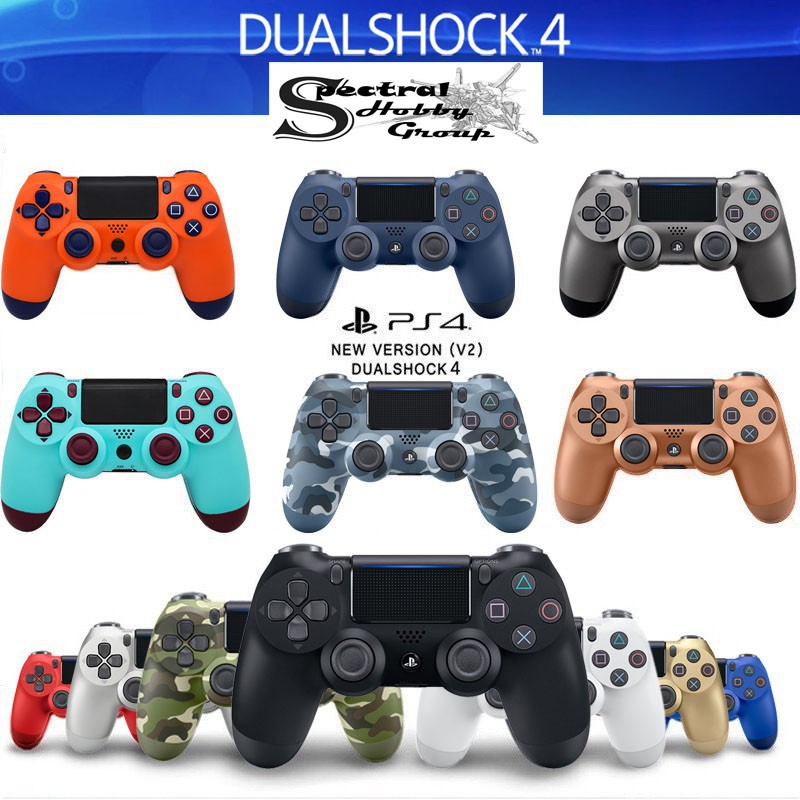 Tay game PS4 wireless bluetooth gamepad computer PC Steam controller USB (chất lượng cao)+bonus núm analog vỏ bọc tay