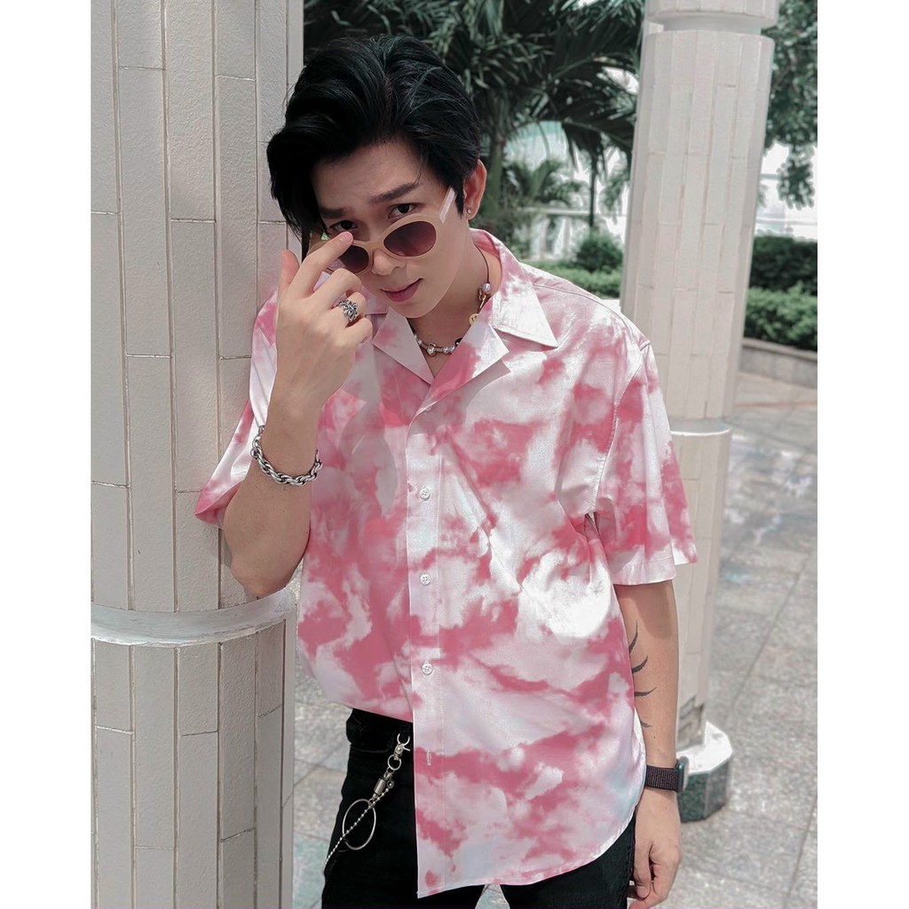 Áo sơ mi tay ngắn Vân Mây Cloud mede nam nữ Tay Ngắn [ Form UNISEX ] | BigBuy360 - bigbuy360.vn