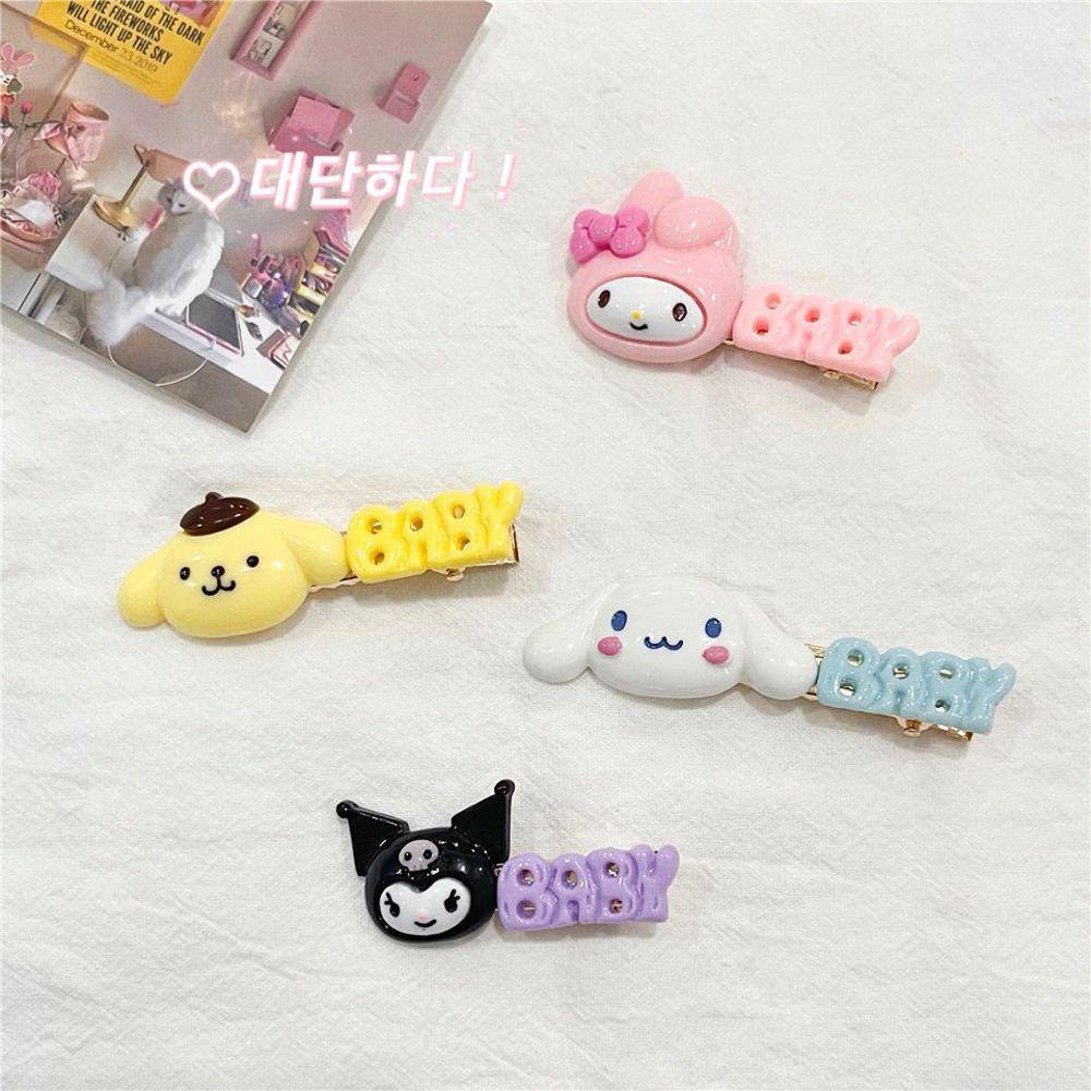 Kẹp Tóc Đính Hình Thú Hoạt Hình Và Chữ Cái 15H Cho Bé