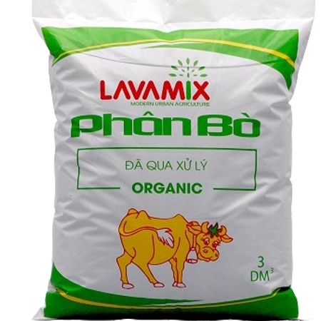 Phân Bò Hữu Cơ Tiện Lợi, Không Mùi Hôi 3dm3 túi 700gr