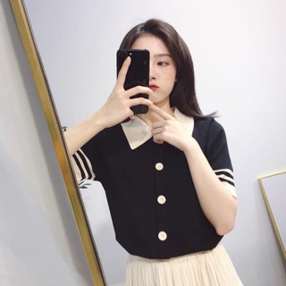 Áo len cổ polo