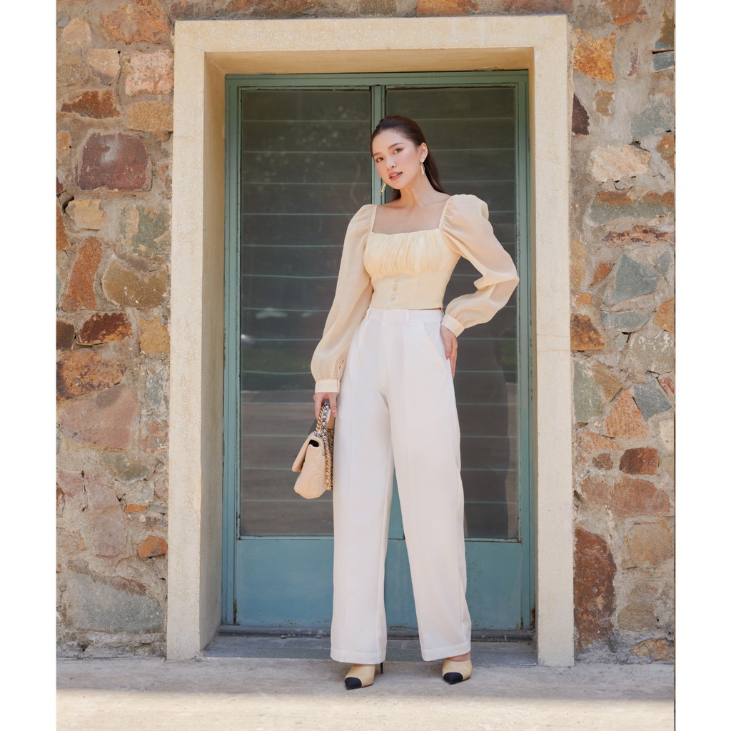 Des Fleurs - Áo kiểu tay bồng SOLEIL PUFF SLEEVE