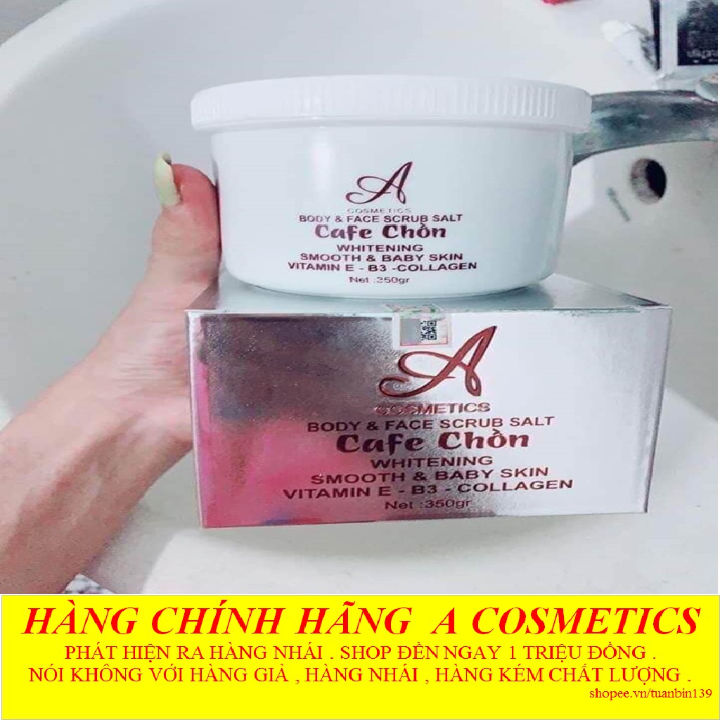 [ Hàng Chính Hãng ] Muối Tẩy Tế Bào Chết Cafe Chồn Acosmetics