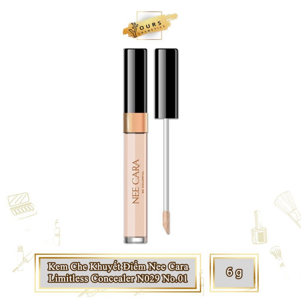 [Auth Thái] Kem Che Khuyết Điểm Nee Cara Tông Sáng Limitless Concealer N029 No.01 Q03