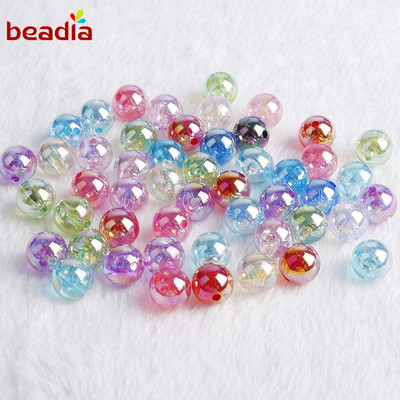BEADIA Bộ Hạt Nhựa AB Trong Suốt Nhiều Màu Dùng Làm Trang Sức DIY