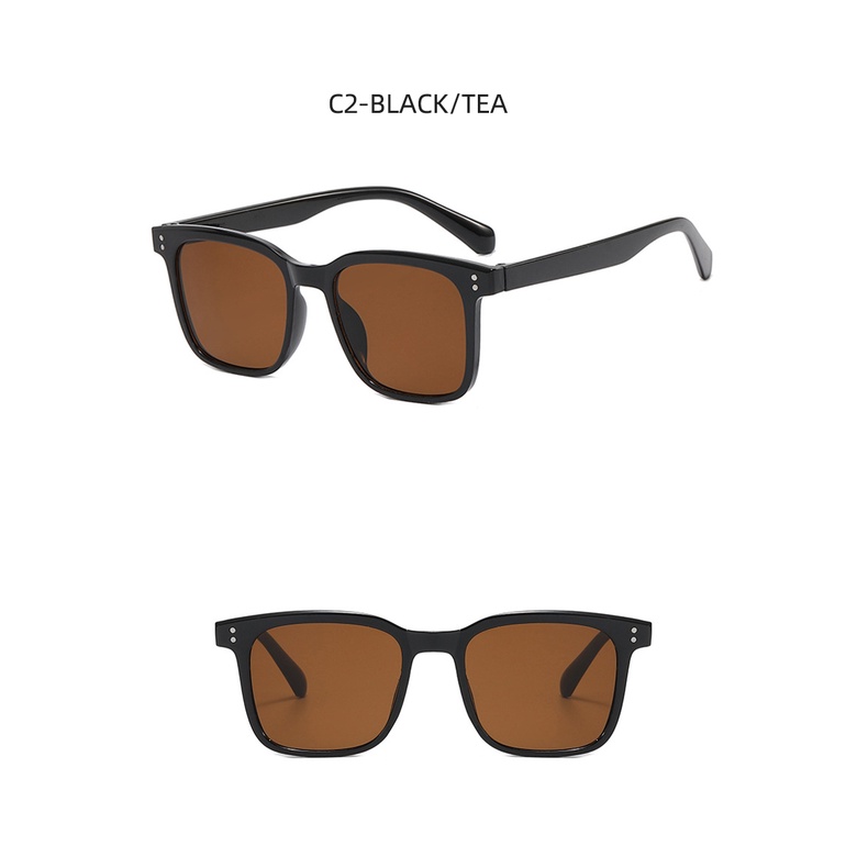 Kính Mát Gọng Vuông Chống Tia UV Phong Cách Thời Trang Hàn Quốc 2022