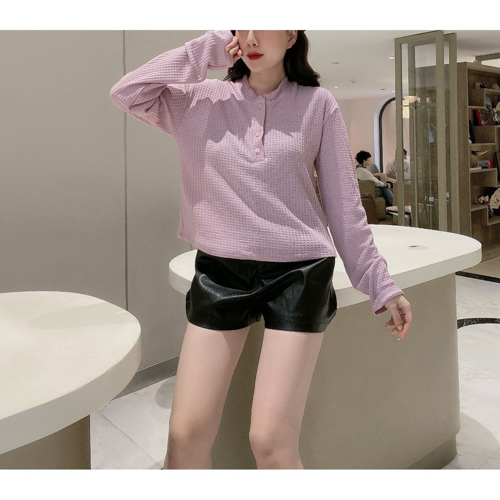 áo nữ cadigan dài tay đính khuy nhiều màu xinh xắn