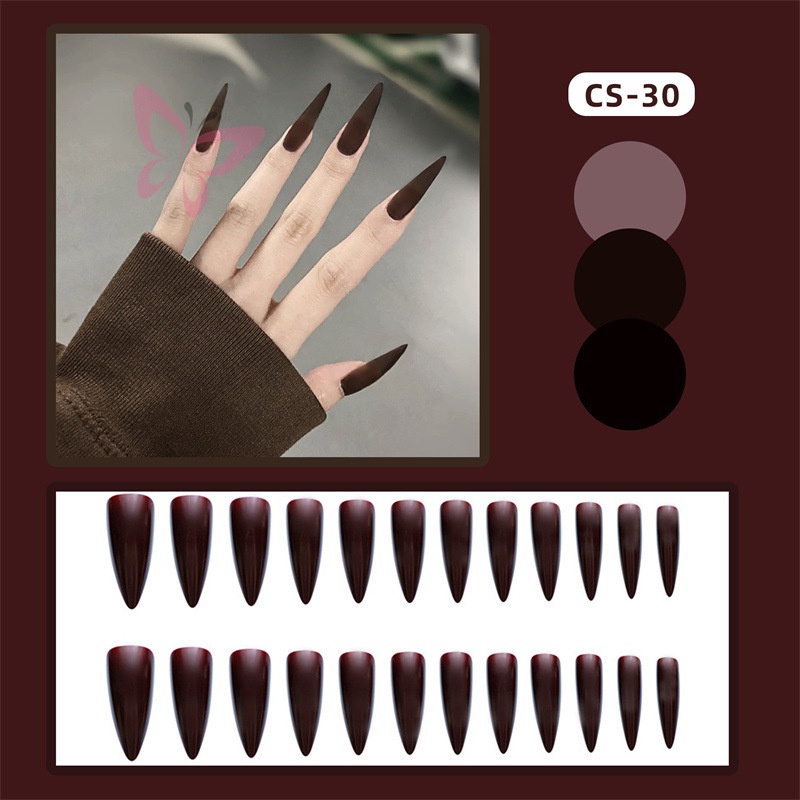 Set 24 Miếng Dán Trang Trí Móng Tay Nina CS-30 Chuyên Dụng