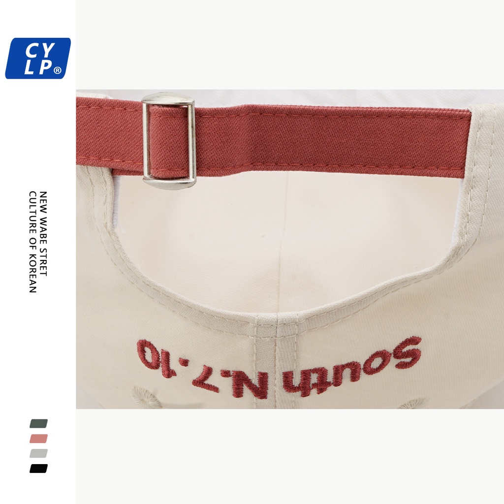 Mũ Lưỡi Trai Mềm Chất Lượng Cao Thêu Chữ Phong Cách Hàn Quốc Cho Nữ