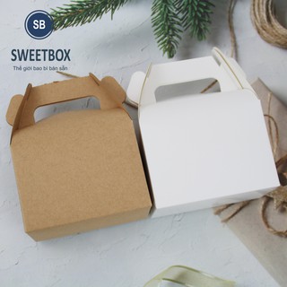  [RẺ NHẤT SHOPPEE] Hộp Đựng Bánh Kẹo Có Quai Xách 11.5x8.5x8cm