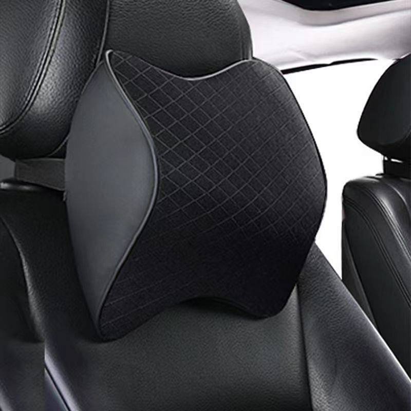 Headrest Car Pillow Car Interior Set Memory High-End Luxury Lumbar Support Pillow Main Driving Headrest eJg4