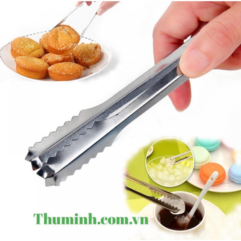 Kẹp Gắp Đá, Gắp Thức Ăn Inox 19cm/ 23cm/ 29cm