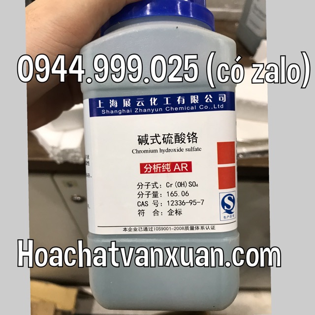 Hóa chất Chromium sulfate basic CAS 12336-95-7 Cr(OH)SO4 lọ 500g