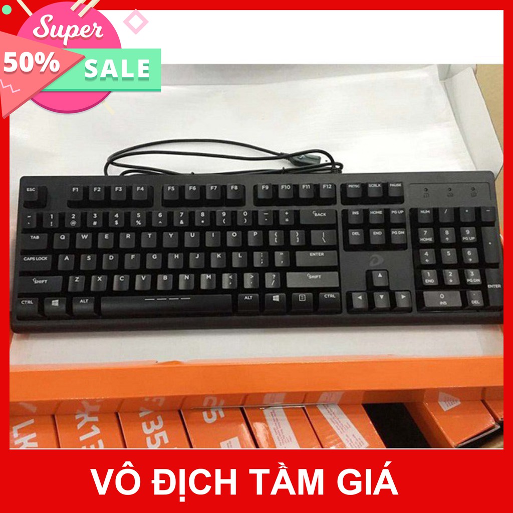 Bàn phím Dareu LK135 - Màu đen - Chống nước tuyệt đối - Chính hãng BH 24 tháng