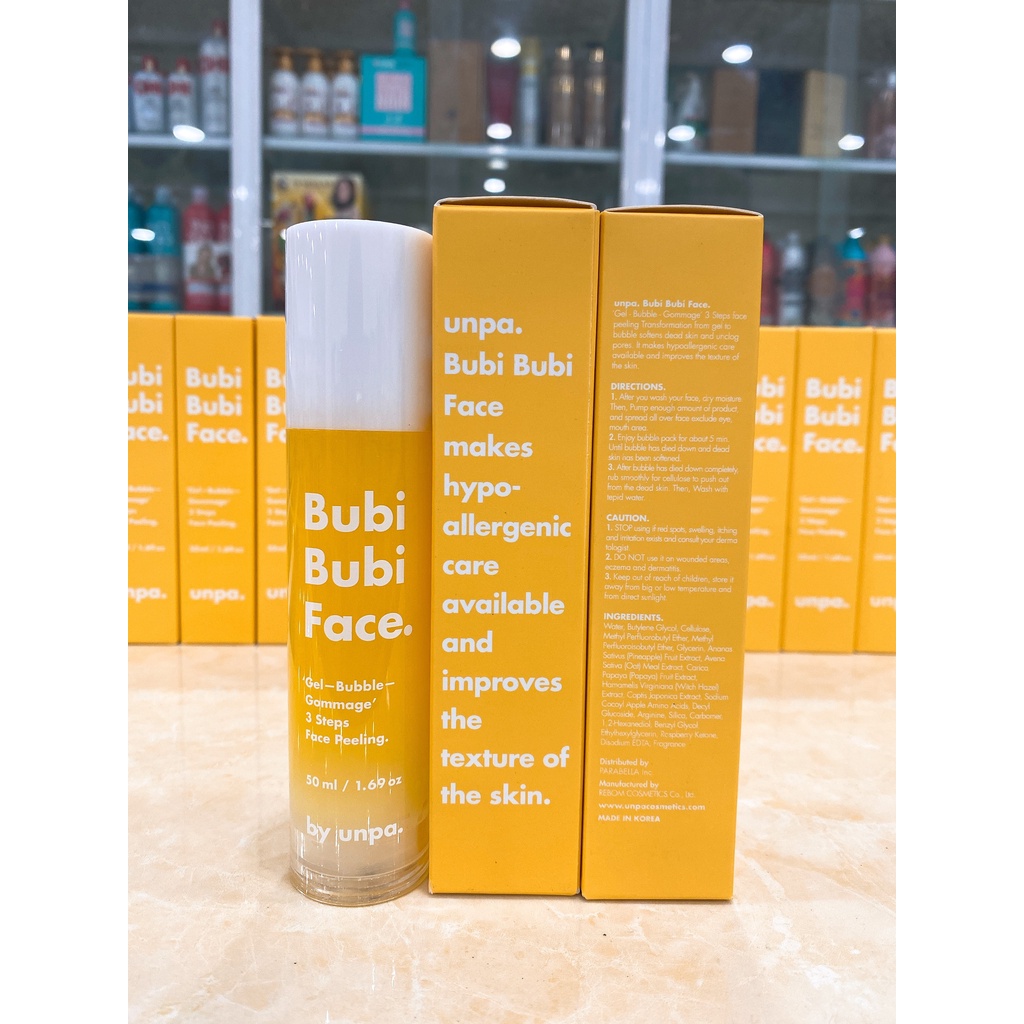 Tẩy Tế Bào Chết Sủi Bọt Unpa Bubi Bubi Face Peeling Hàn Quốc 50ml