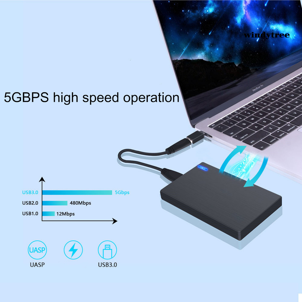 Ổ Cứng Ngoài Usb 3.0 2.5-inch 5gbps Hỗ Trợ Sata 4tb Hdd Ssd Cho Laptop