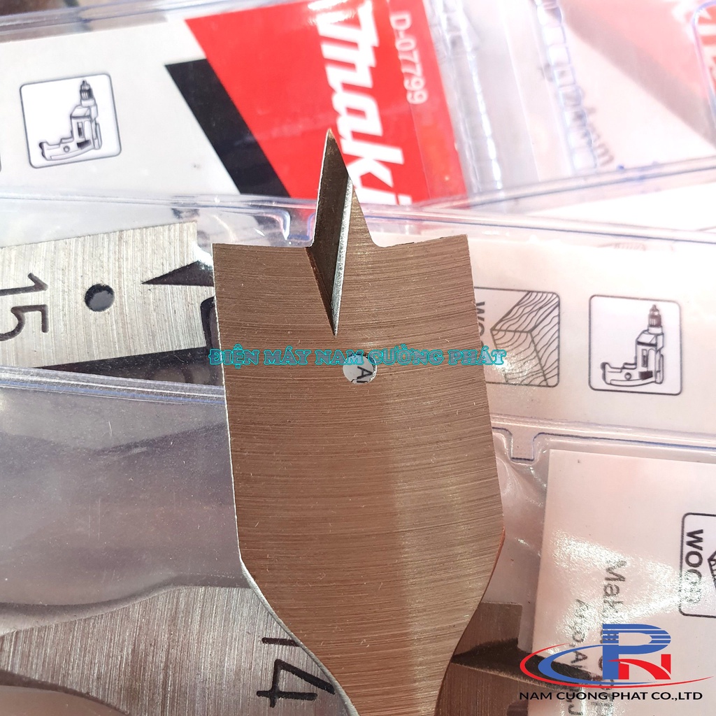 Mũi khoét gỗ đuôi cá Makita đường kính từ 6÷36mm