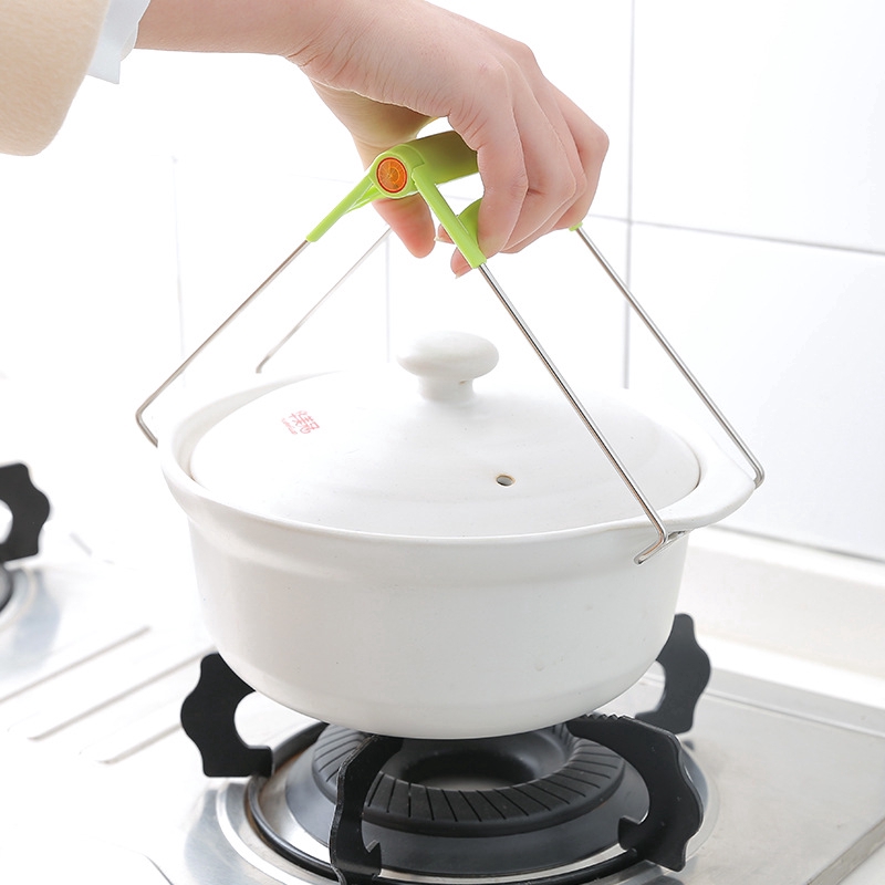Kẹp inox gắp dĩa chống nóng tiện lợi cho nhà bếp