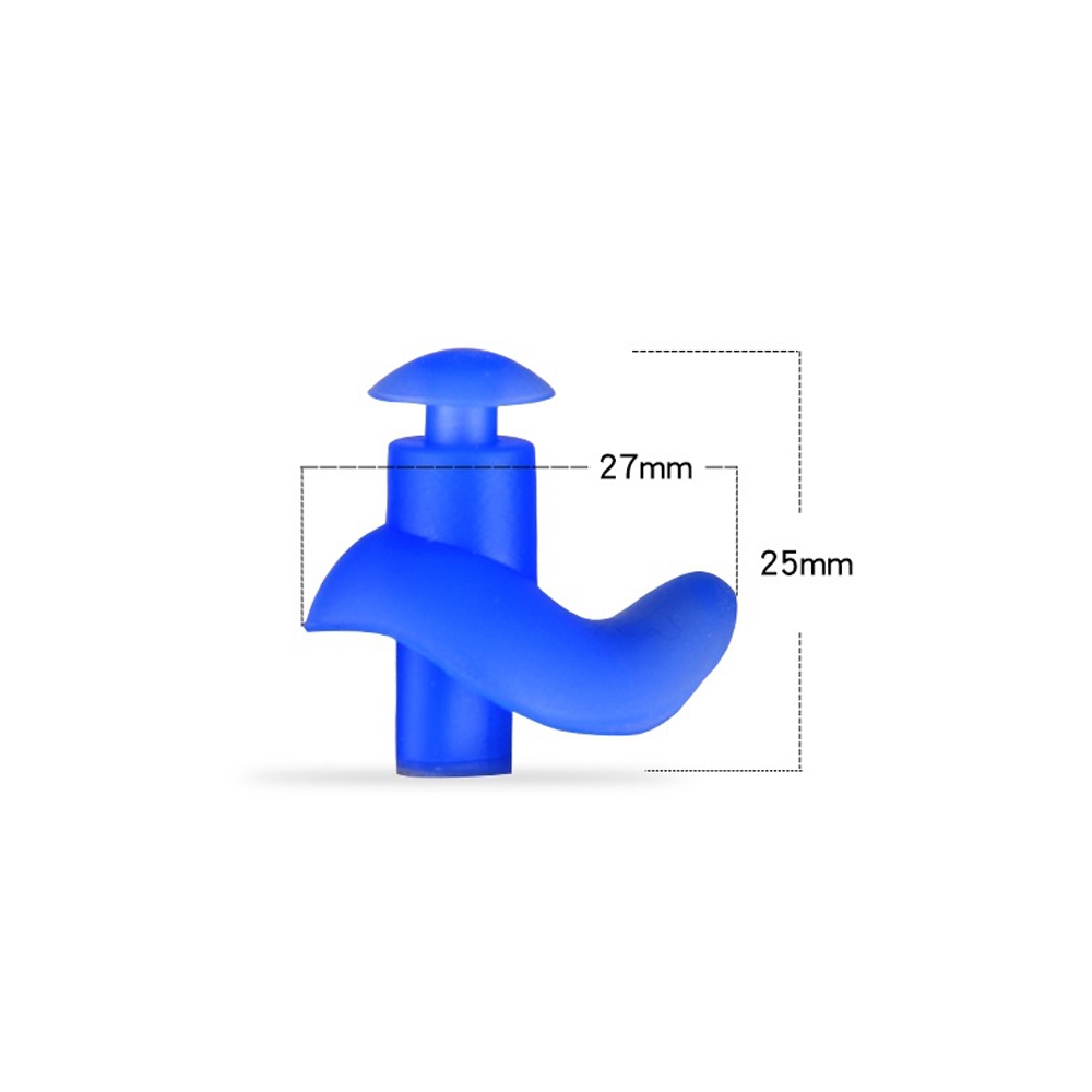 1 cặp nút silicone mềm lỗ tai chống dị ứng