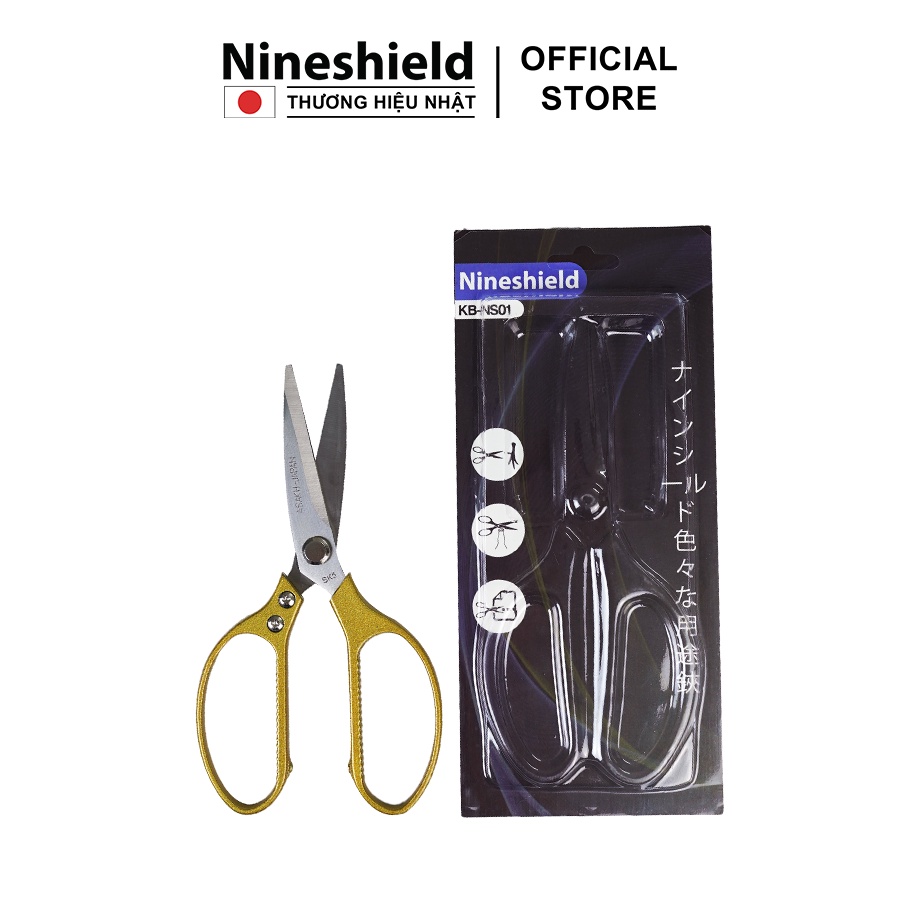 Kéo cắt đa năng Nhật Bản Nineshield NS01 - Kéo cắt gà siêu bén cán thép - Chất liệu cao cấp - Hàng chính hãng