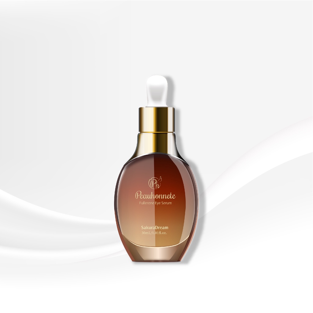 Serum xóa nếp nhăn quanh mắt, rãnh cười Peauhonnête Fullerene Eye Serum 30ml - Nhật Bản