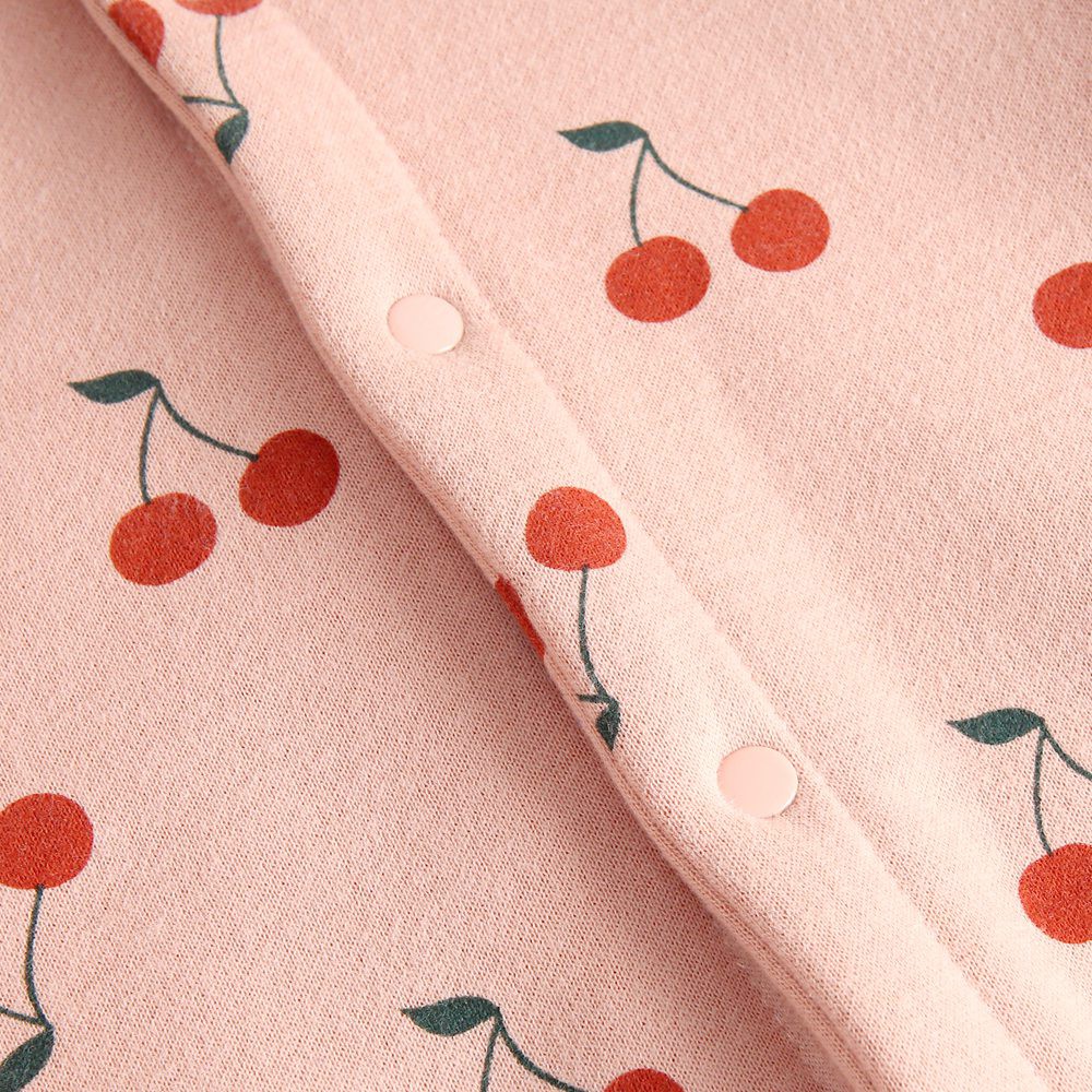 Đồ liền thân Sanlutoz in hình quả cherry thời trang dễ thương cho bé gái