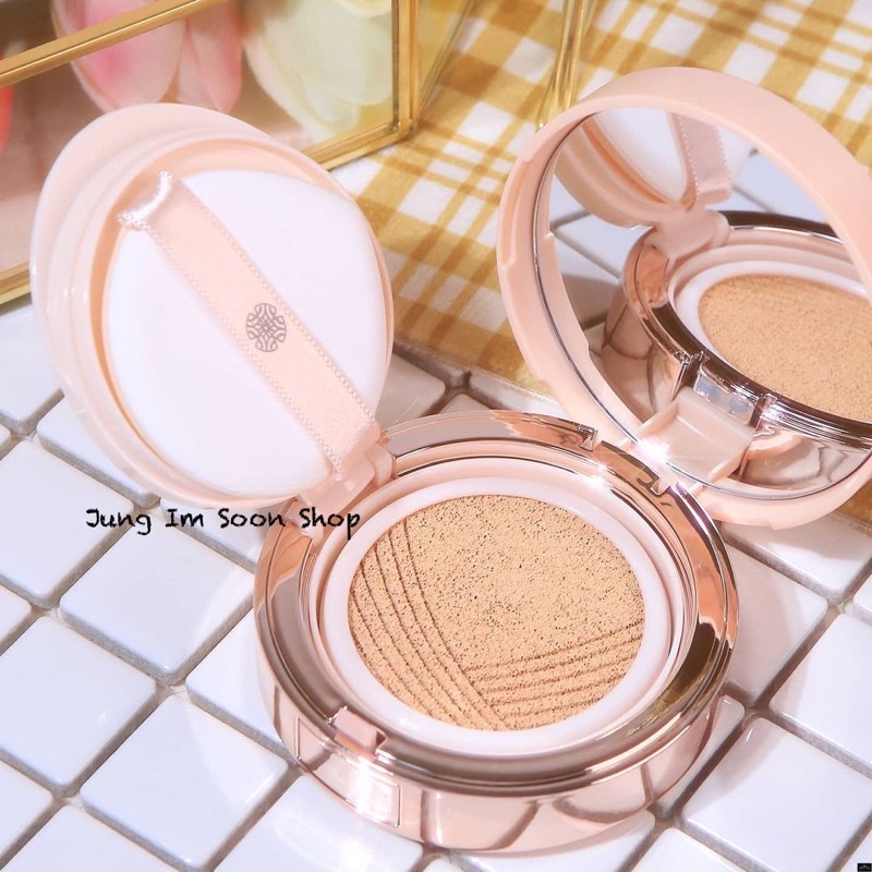 Phấn Nước Ohui Ultimate Cover Lifting Cushion Flower Edition SPF 50+/ PA+++ Bản Hoa hồng