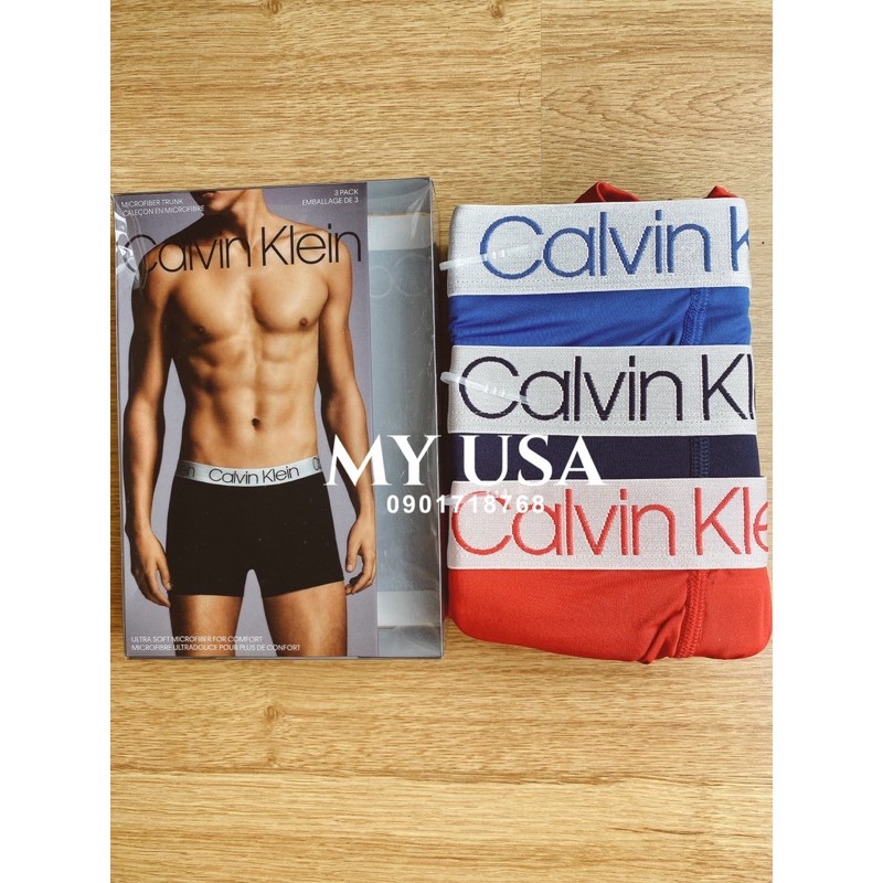 Quần lót nam Ck ❤️Quần lót Calvin Klein Microfiber Hip/Boxer/Trunk từ Mỹ