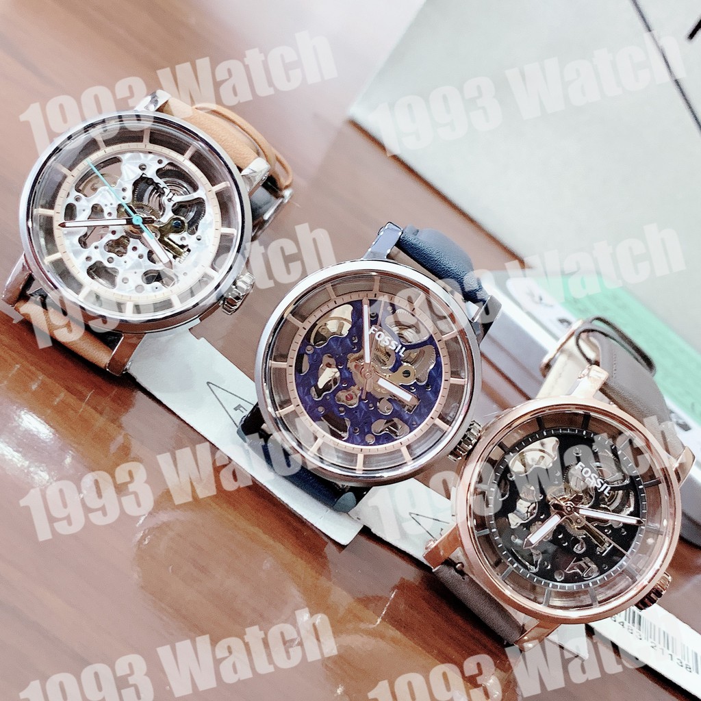 Đồng Hồ Nữ Unisex Fossil Automatic Skeleton ME3136 ME3109 ME3089  - Size 38mm (1993watch)