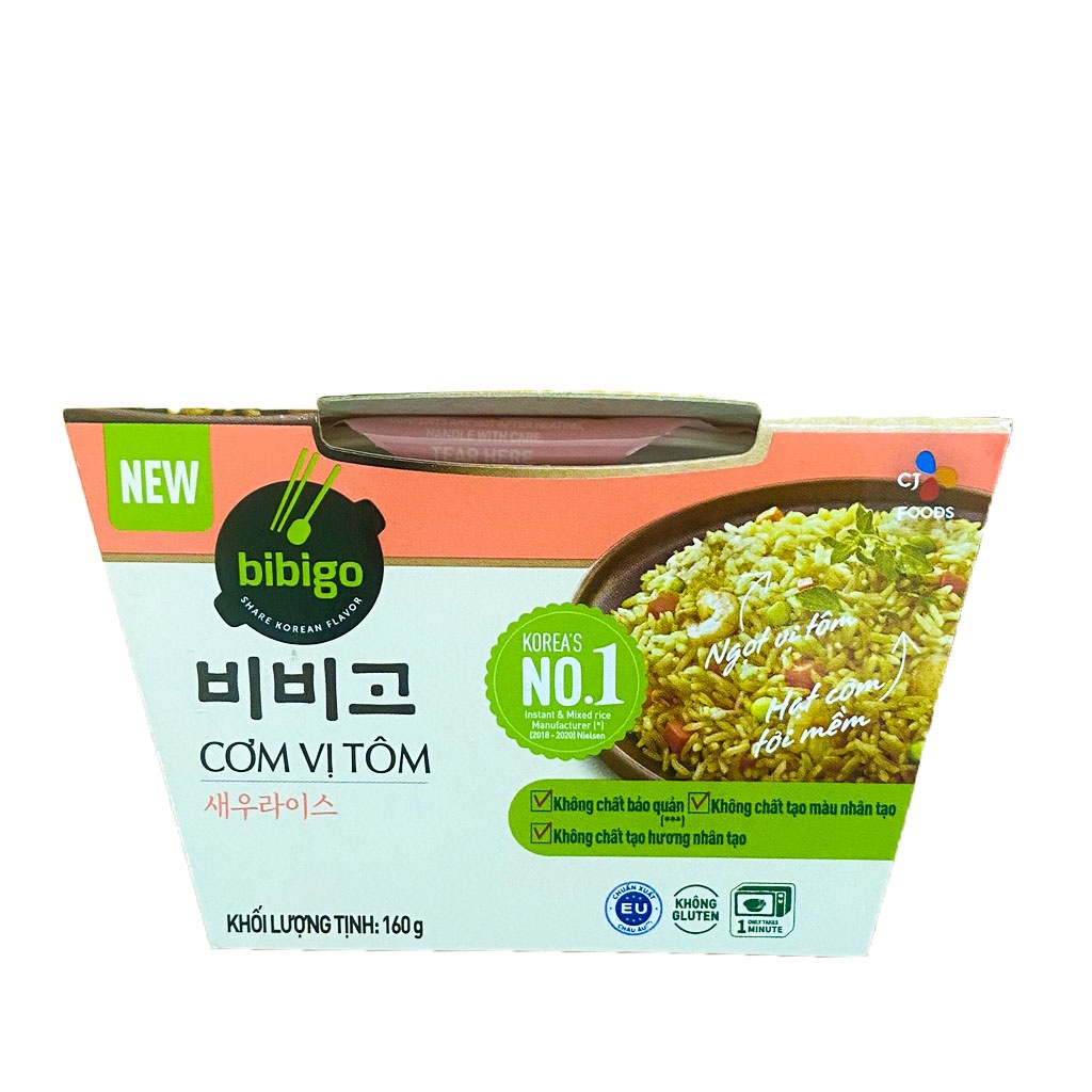 Cơm Vị Tôm Hàn Quốc - Bibigo hộp 160G