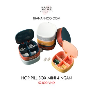 Hộp pill box mini 4 ngăn