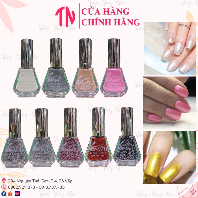 Sơn thường móng tay Darling Cẩm Tú không cần hơ đèn 15ml dụng cụ làm móng tay chuyên nghiệp nail