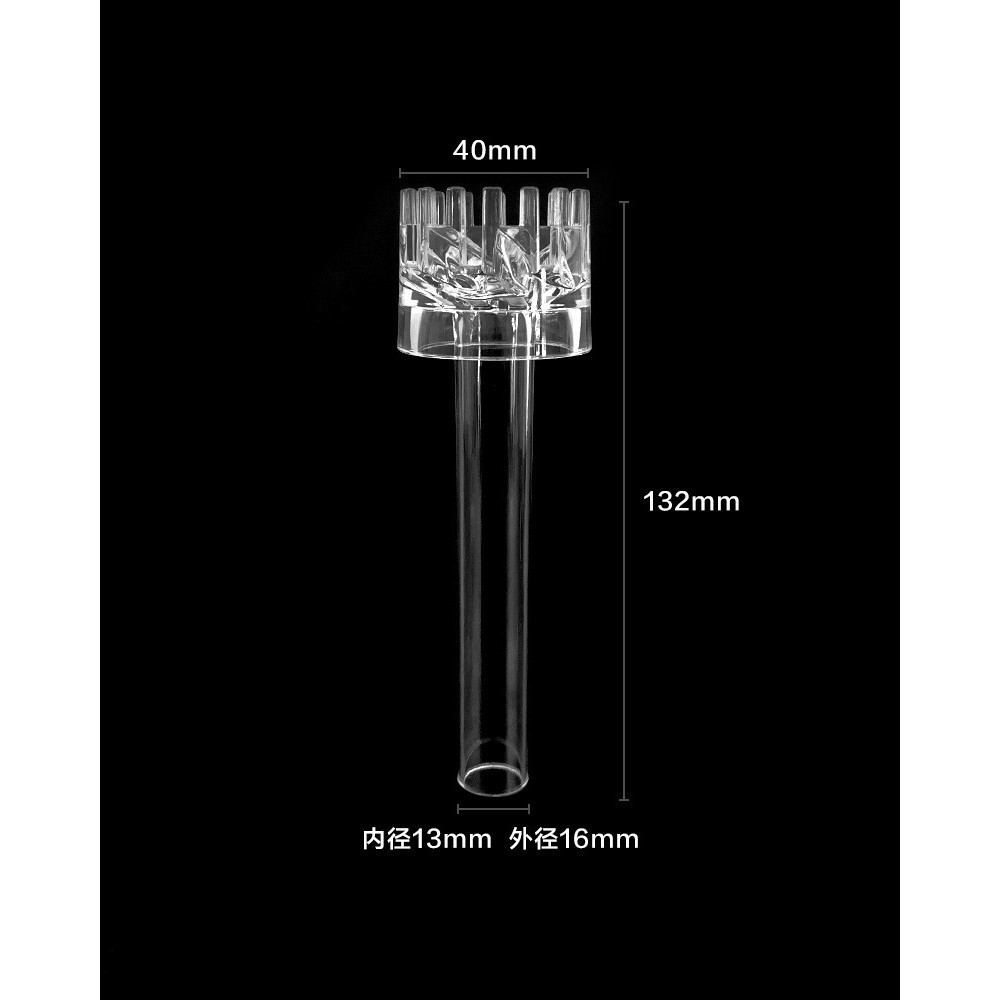 ĐẦU LỌC VÁNG XOAY NHỰA ACRYLIC IN OUT THỦY TINH, INOX F12, 16, 20