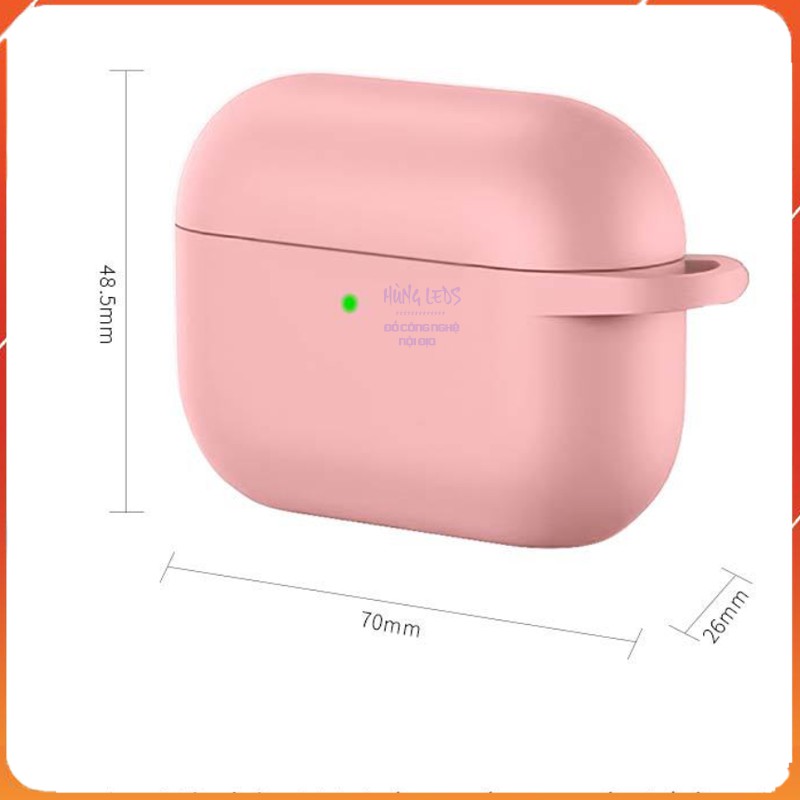 Ốp airpods pro tặng kèm móc treo có nút chống bụi - vỏ Case airpods pro silicon siêu bền bảo vệ tuyệt đối