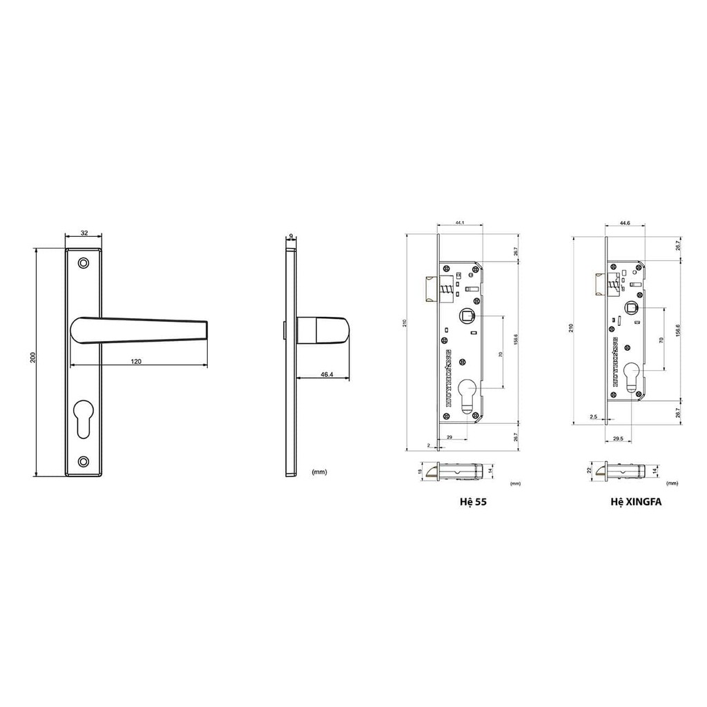 [CHÍNH HÃNG] Khóa tay nắm  AP 70-44-51 Mạ Titan bạc- KHÓA HUY HOÀNG