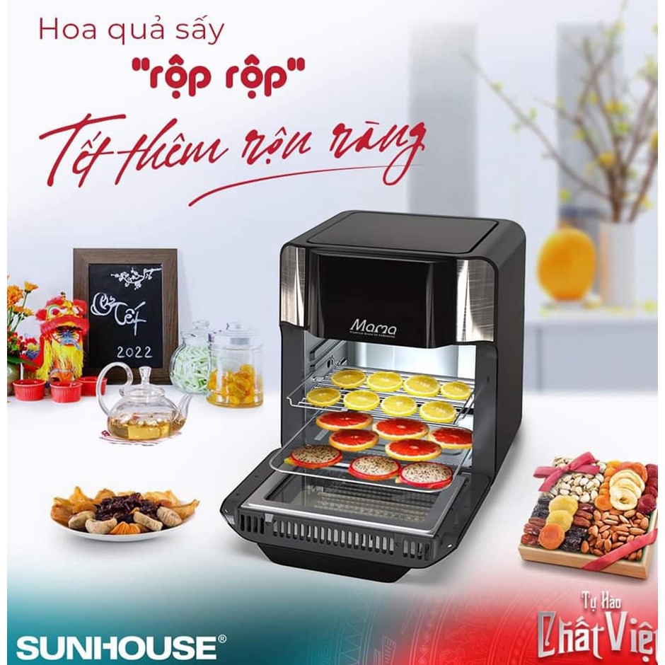 NỒI CHIÊN KHÔNG DẦU 15L SUNHOUSE MAMA SHD4088