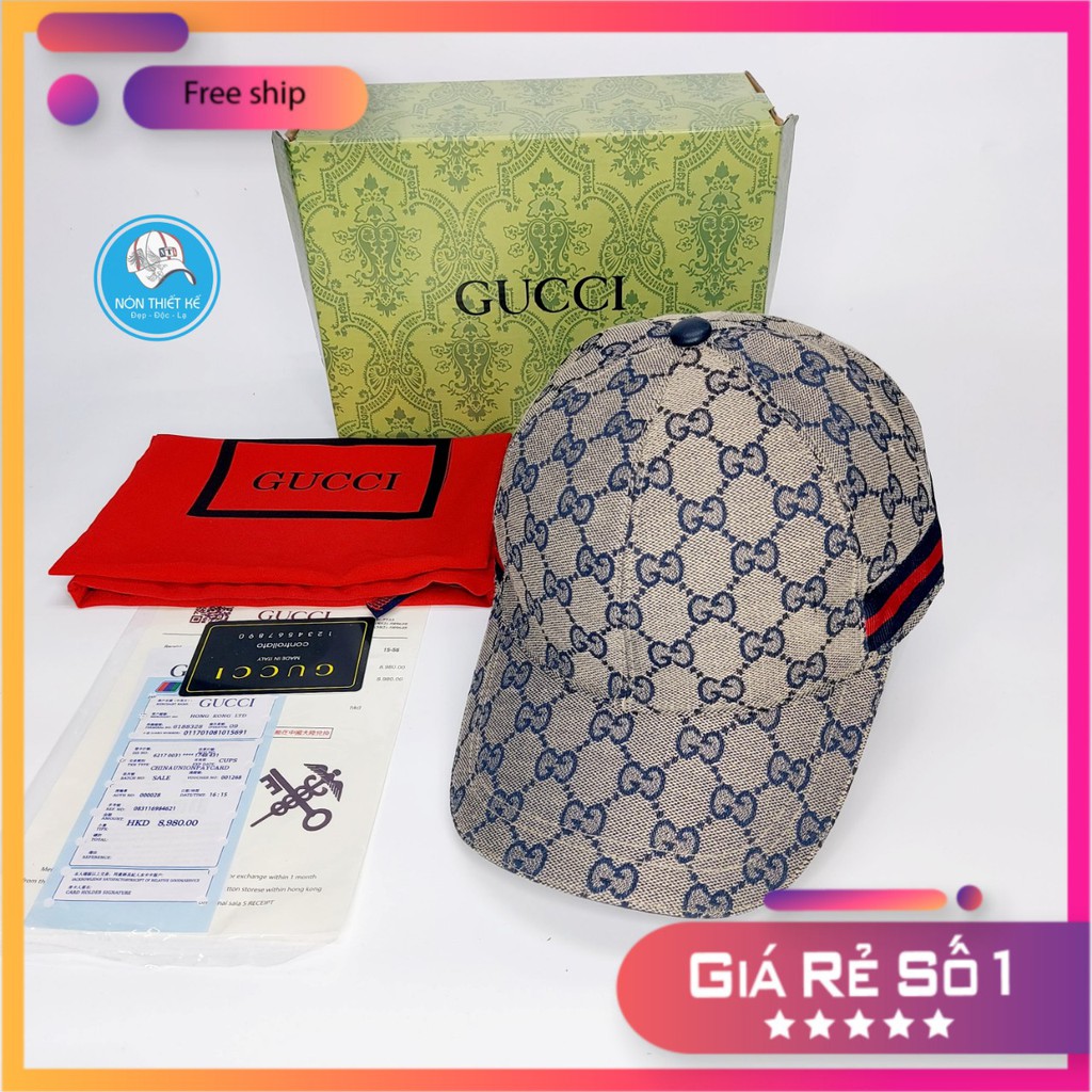 Nón kết gc Mũ lưỡi trai Gc truyền thống màu xanh navi thời trang nam nữ cao cấp full box hộp (Nón thiết kế) cực đẹp .