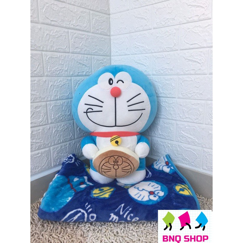 Gối mền DORAEMON 3 in 1 siêu dễ thương, nỉ nhung cực mịn