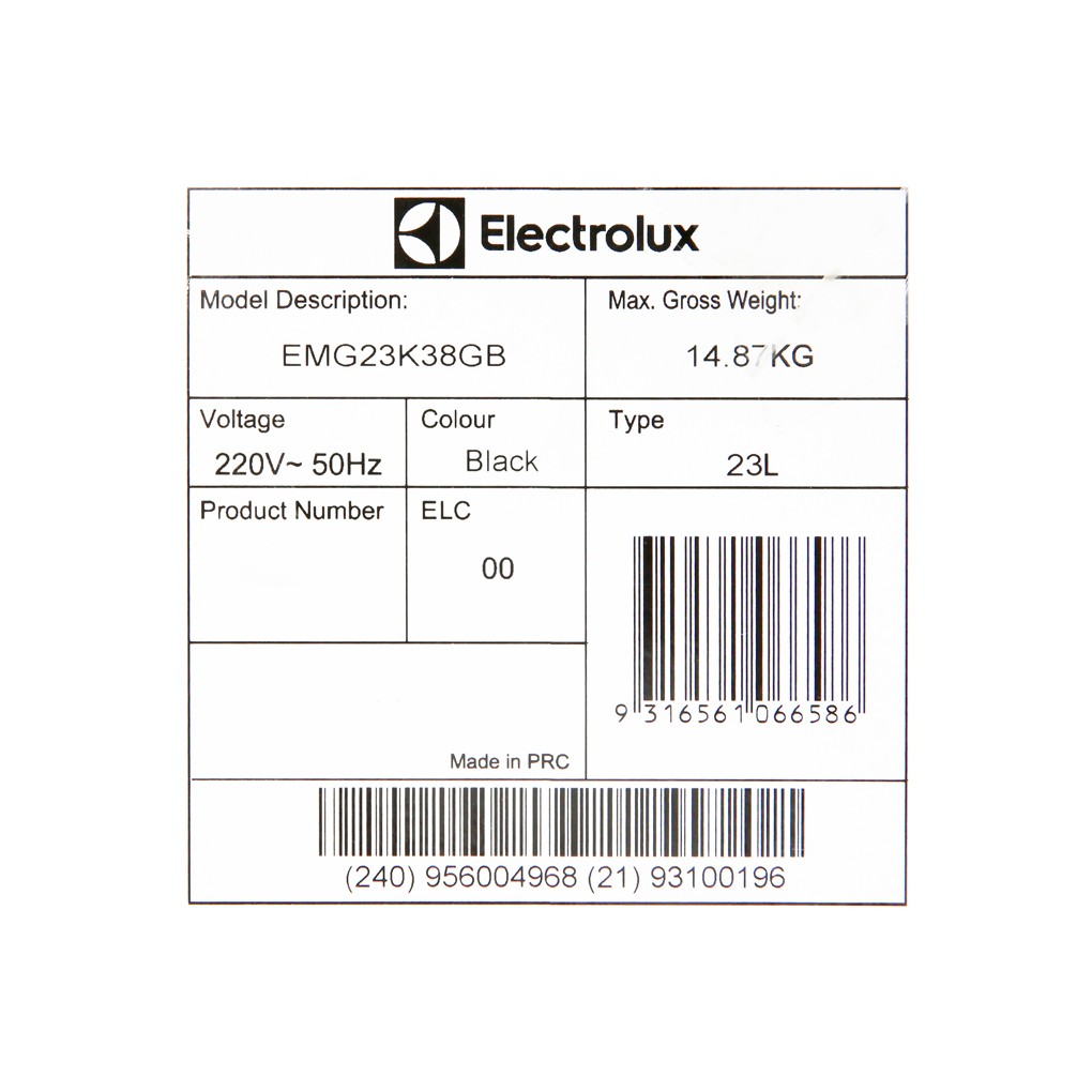 Lò vi sóng Electrolux EMG23K38GB 23 lít