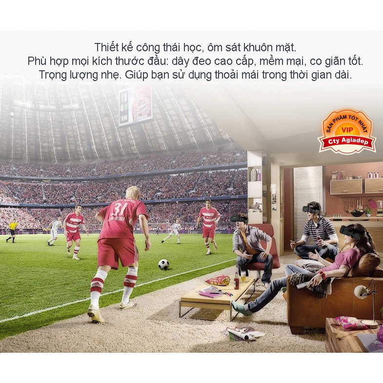 Kính VR Kính thực tế ảo SHINECON xịn có tai nghe G4