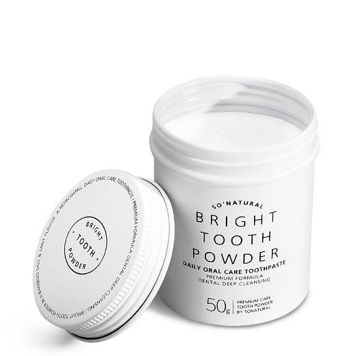 Bột đánh trắng răng BRIGHT TOOTH POWDER SO'NATURAL - 50g