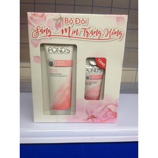 Sữa rửa mặt Pond's tặng kèm kem dưỡng trắng