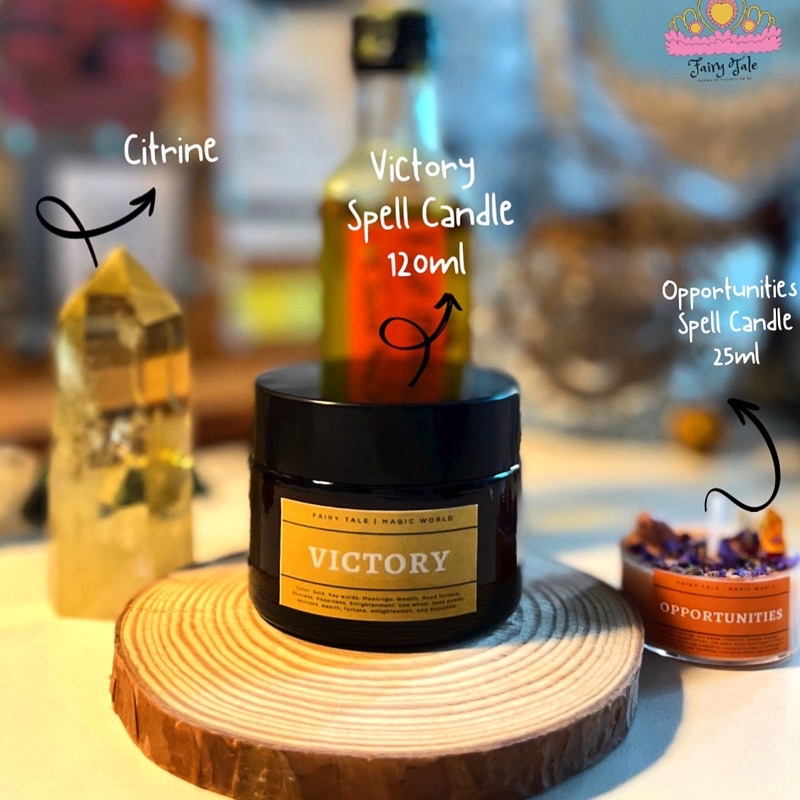 VICTORY spell candle | Nến hỗ trợ thu hút chiến thắng, vinh quang trong cuộc sống và sự nghiệp