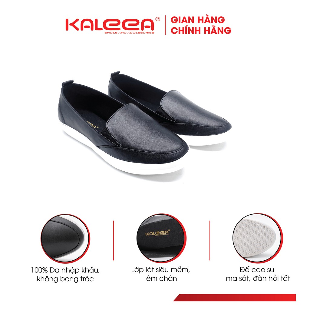 Giày Bệt Nữ Cao Cấp Moca - KALEEA Da Bò Thật Đế Bằng Dày 2.5cm Lót Giày Mềm Mũi Trơn - MO619 | BigBuy360 - bigbuy360.vn