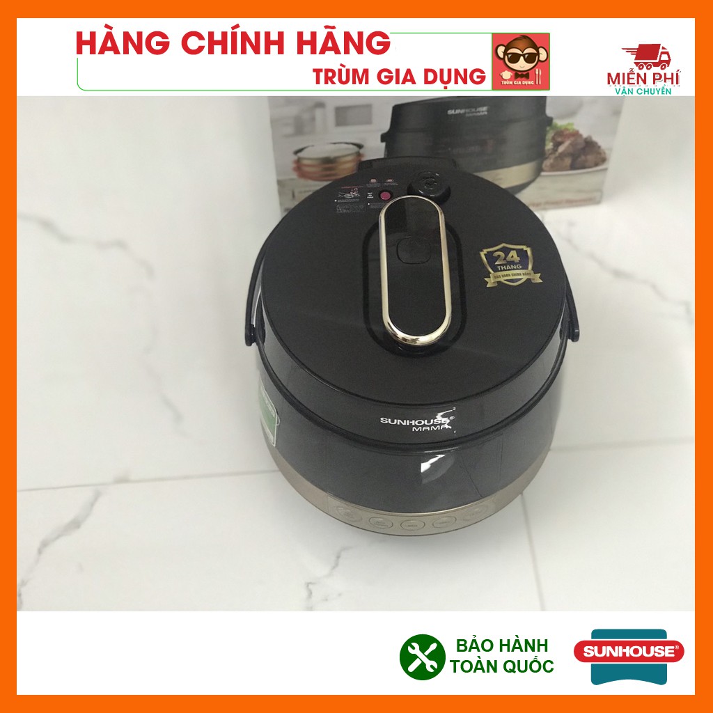 Nồi áp suất điện tử đa năng Sunhouse 5L SHD1585B, Nồi đa năng điện tử Sunhouse Mama 5L SHD1585B.