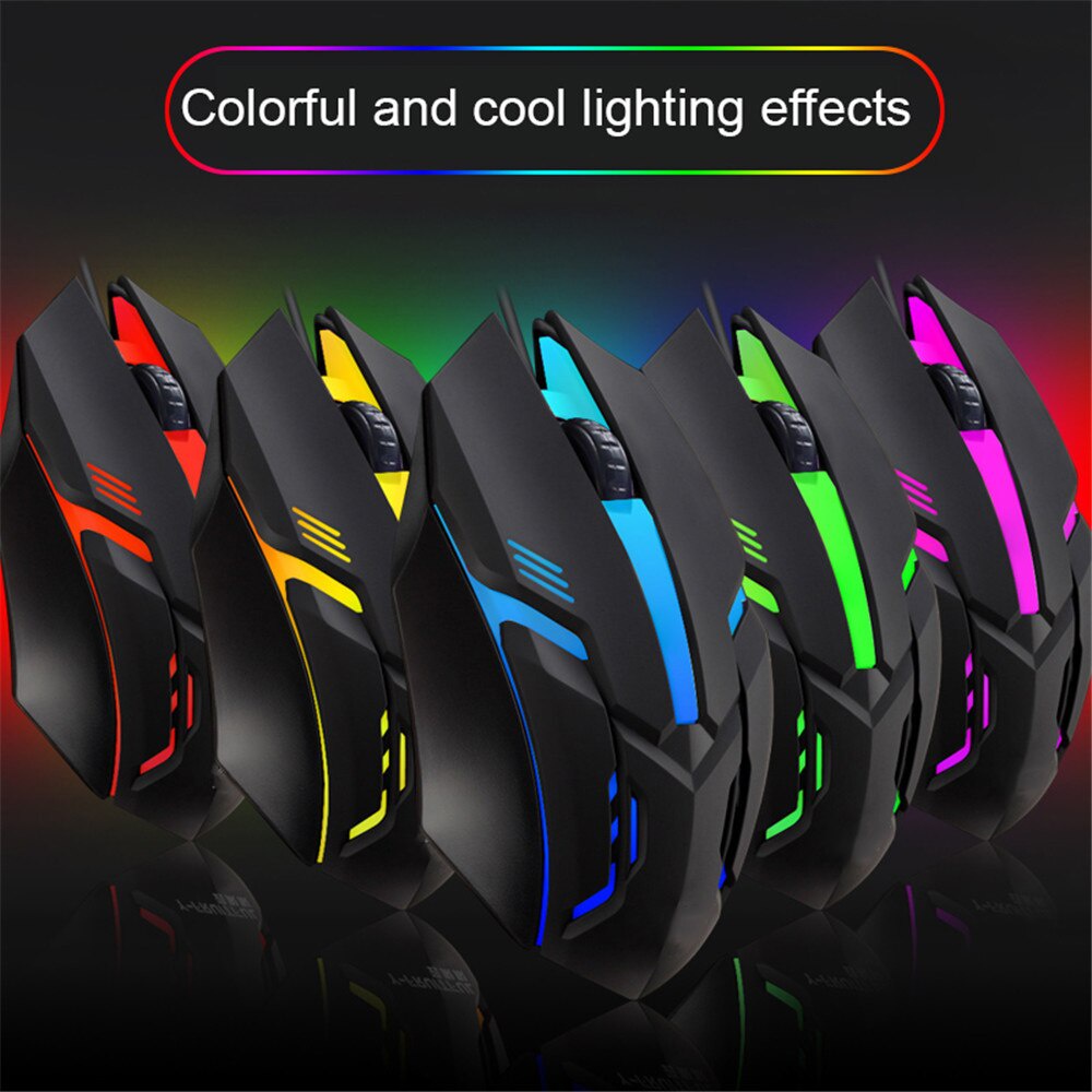 Chuột Dây Đèn LED 7 Màu Dành Cho Game Thủ