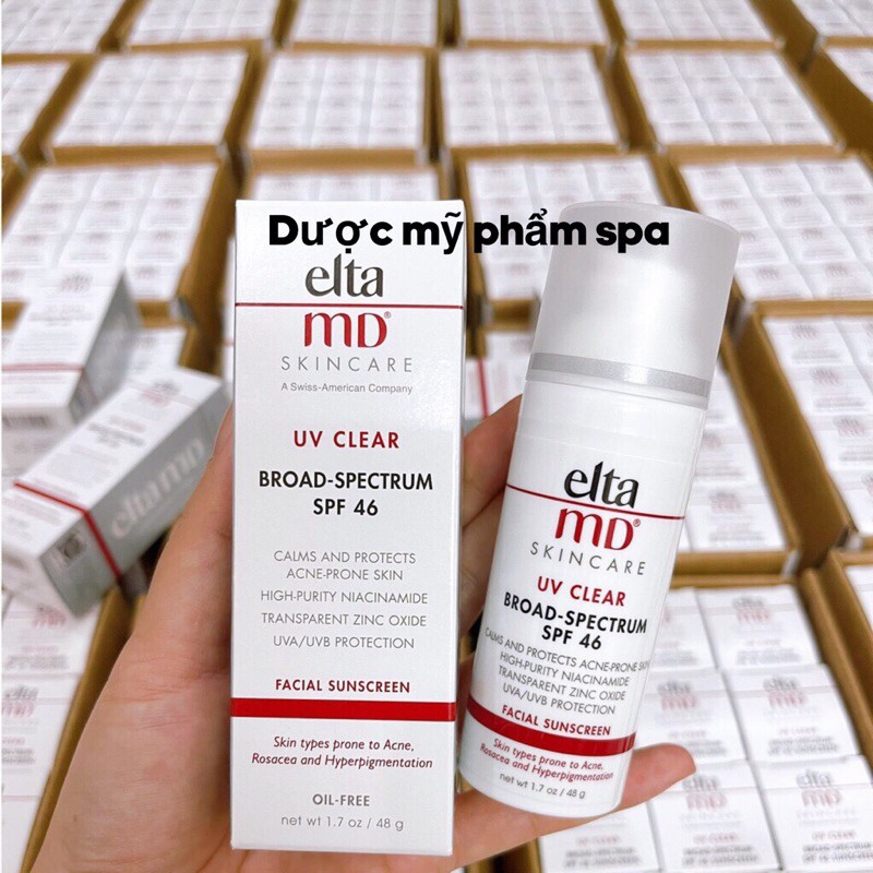 (HÀNG AUTH)Kem chống nắng lai vật lý và hoá học ELTA MD SPF40,SPF45